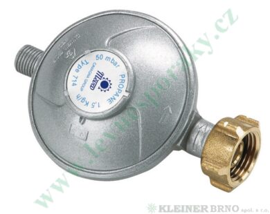 Regulátor tlaku propan-butan ( PB ) 50 mbar, výst. G1/4"L MEVA NP01035  (NP01035)